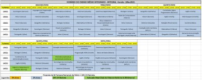 Horários dos 2ºs Anos