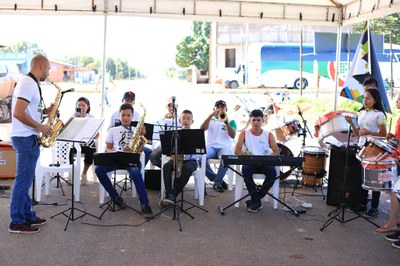 Banda do CAM se apresentou em evento