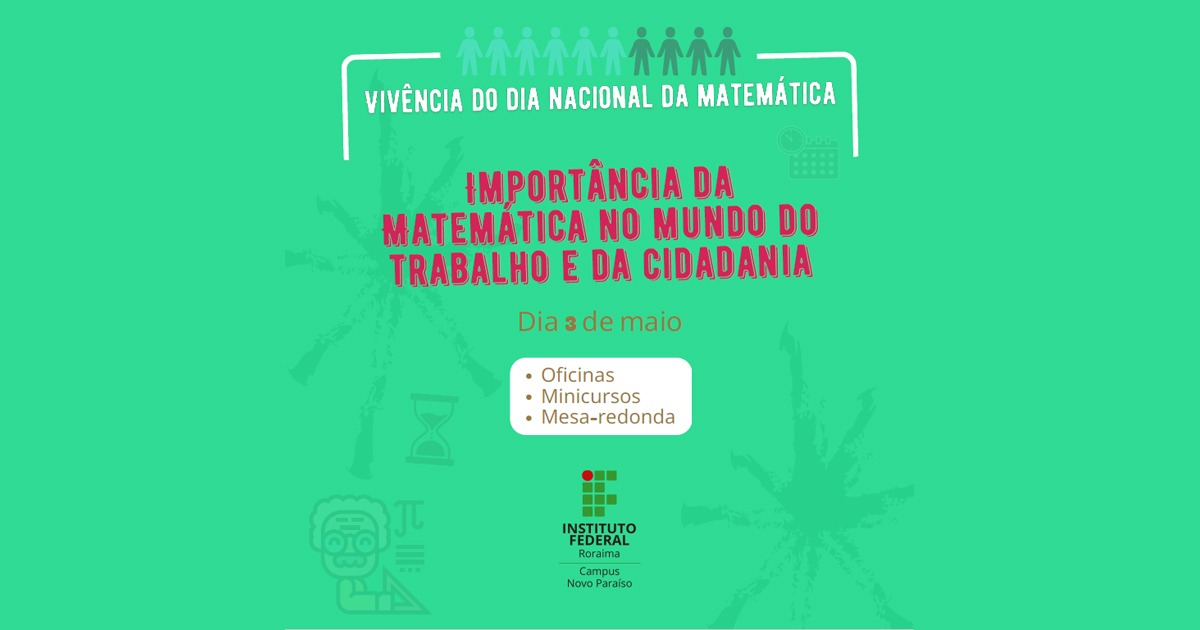 MATEMÁTICA – Importância da ciência será discutida em evento no Campus Novo Paraíso