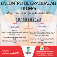 IFRR realiza Encontro de Graduação na próxima semana