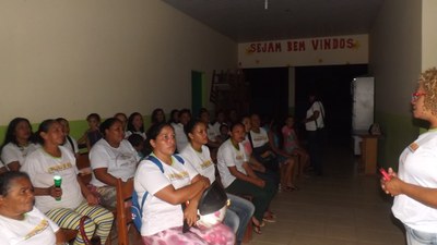 Alunas do Curso de Artesão de Artigos Indígenas e Cuidador de Idoso - Município do Cantá